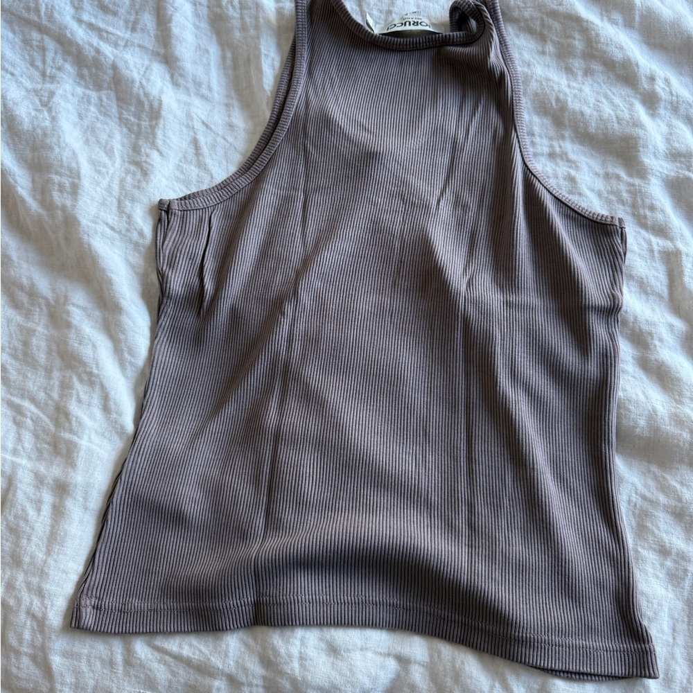 Fiorucci Brown Ribbed Tank Top - Picture 4 of 4